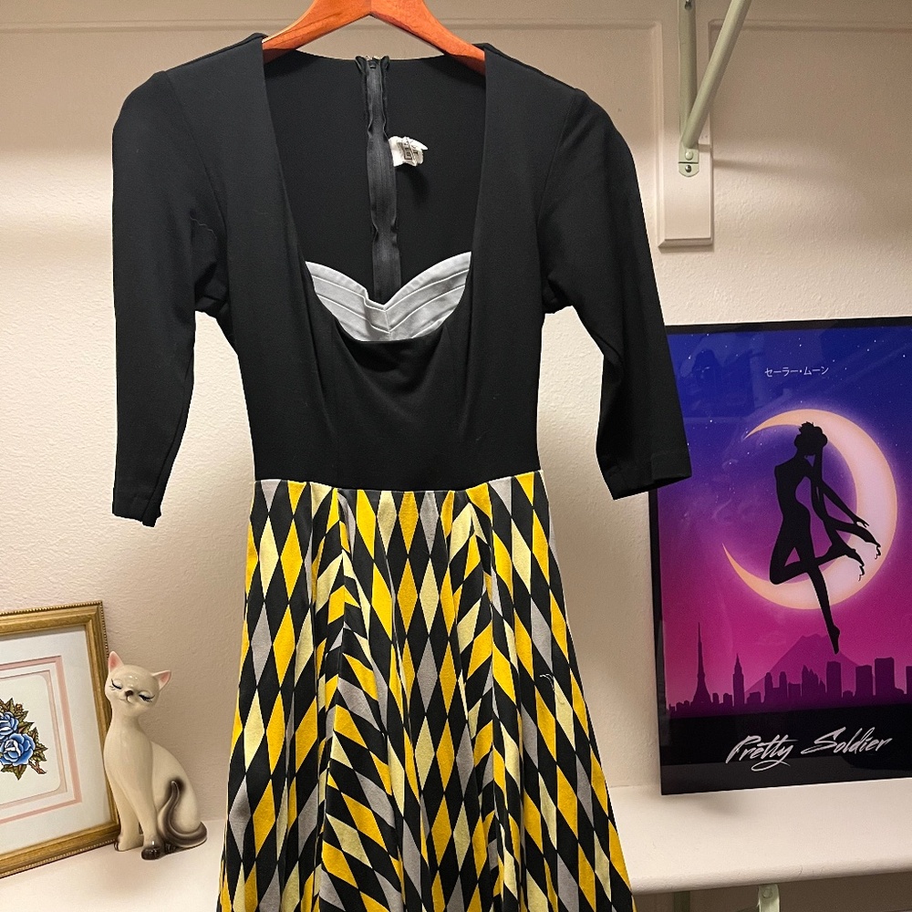 Pinup Girl Clothing Hufflepuff dress